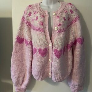 LoveShackFancy Jamie Heart Cardigan